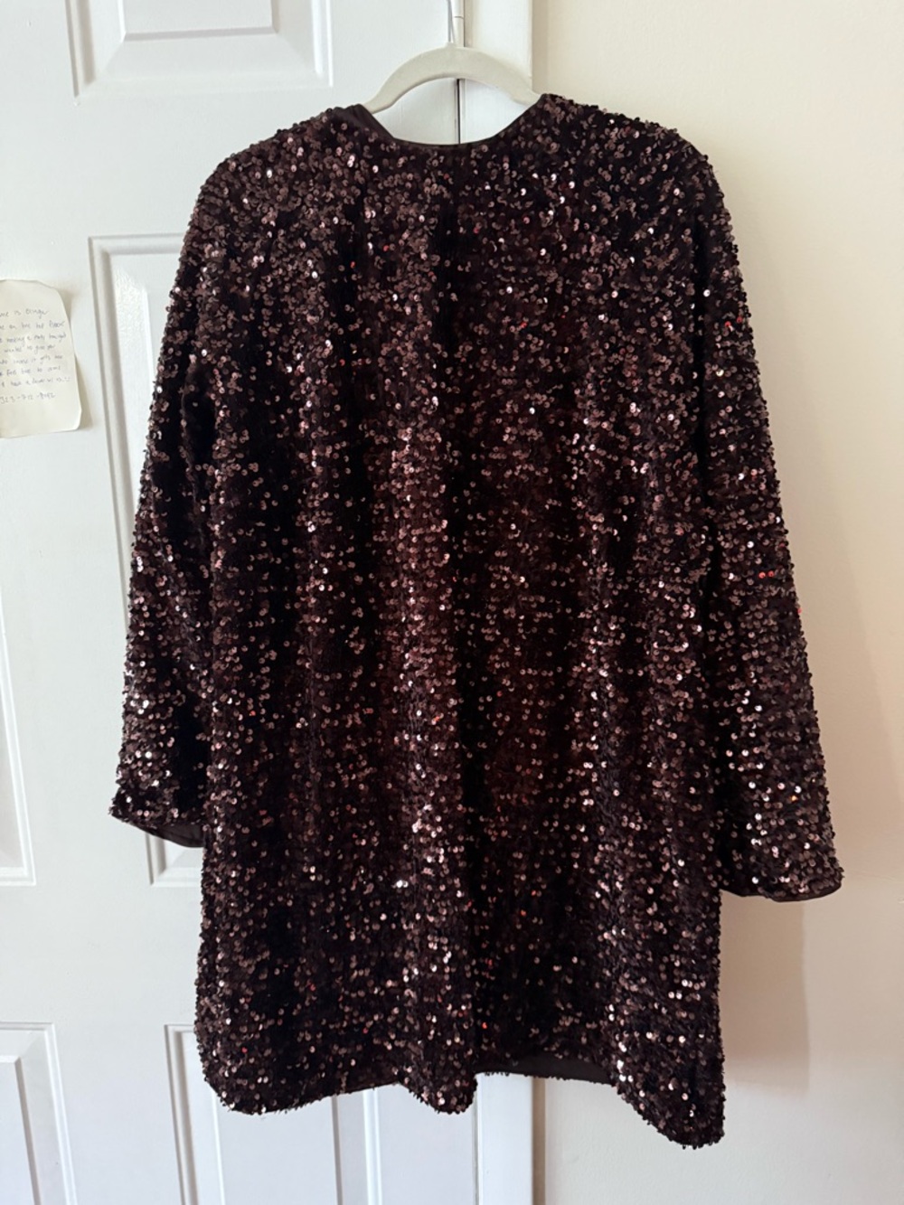 Sequin shift dress